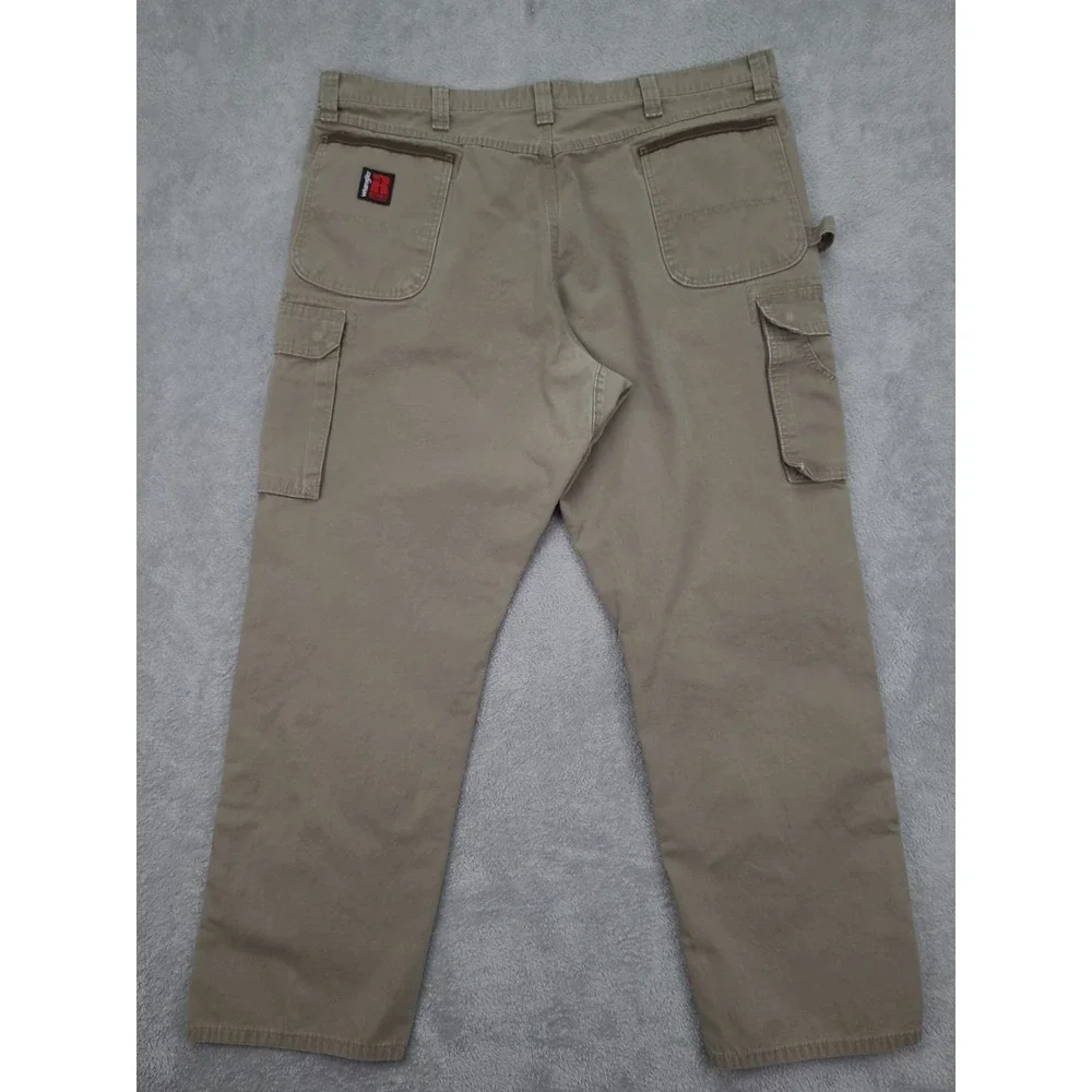 Wrangler Riggs Cargo Pants Mens‎ 38x32 Brown Ripstop Rugged Outdoor Workwear